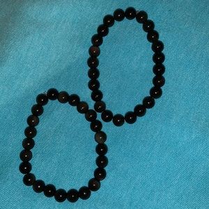 Black obsidian bracelets